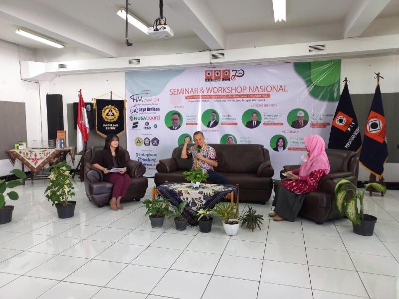 Acara seminar Forum Insinyur Muda (FIM) PII Jateng menghadirkan berbagai narasumber.