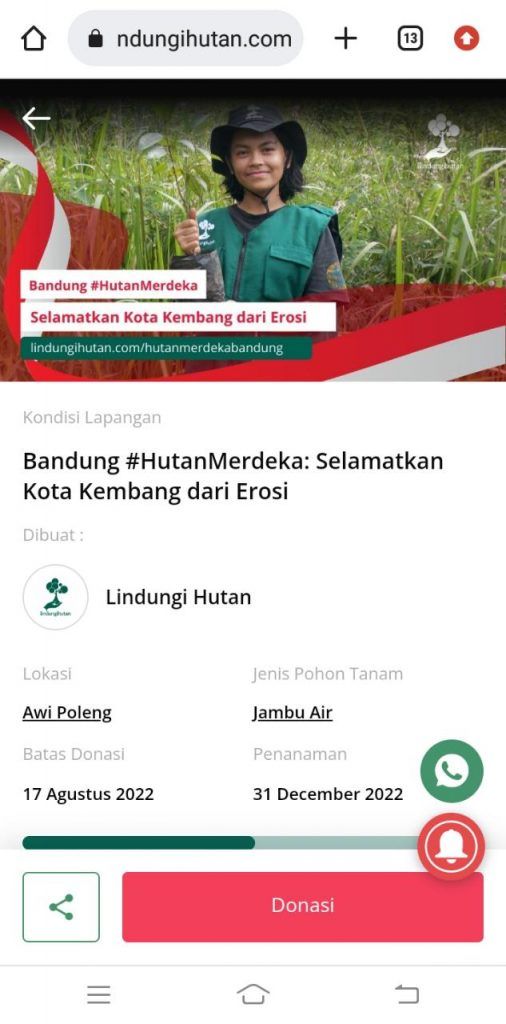 Tutorial Mudah Donasi Pohon di LindungiHutan, (3).