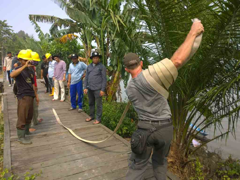 Pelatihan darkahutla menjadi bagian program kerja mitigasi perubahan iklim Rimba Raya.