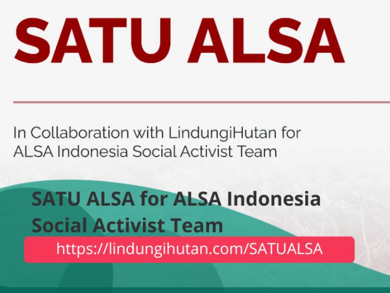 SATU ALSA for ALSA Indonesia Social Activist Team (82 pohon).