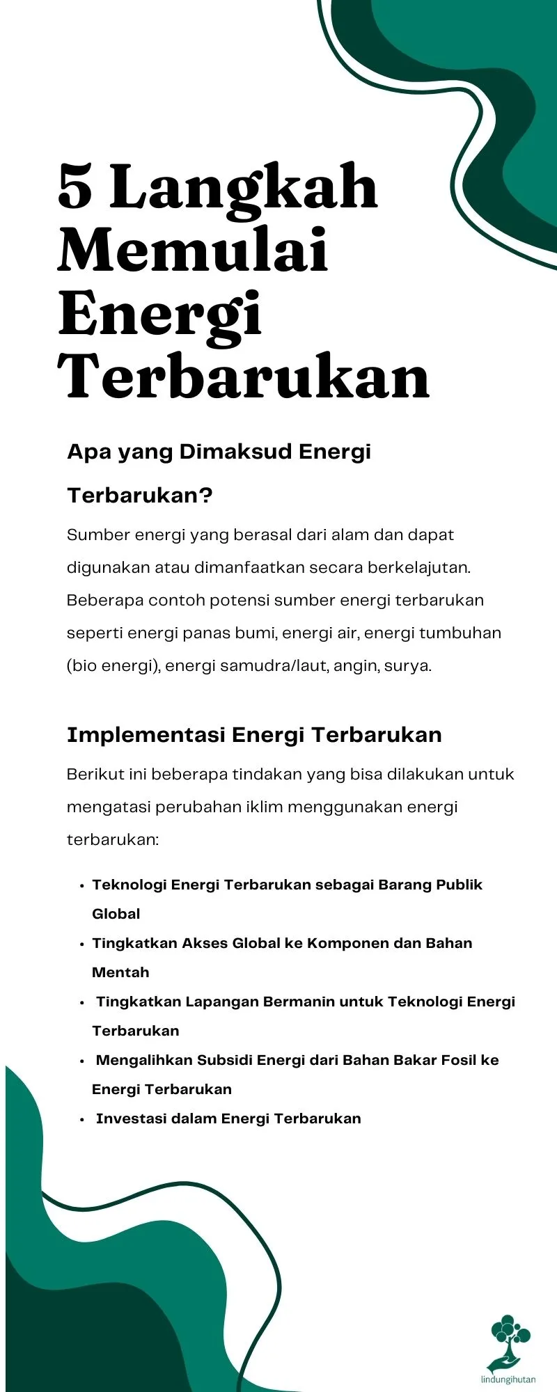 5 Langkah untuk Memulai Implementasi Energi Terbarukan 82 Energi terbarukan
