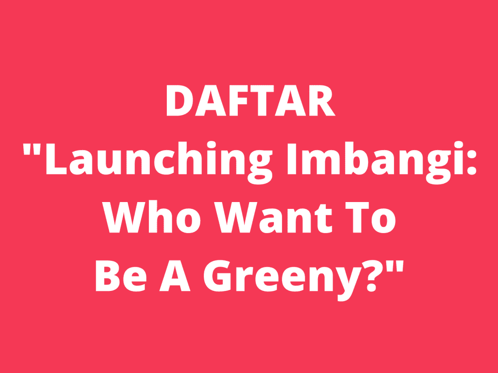 Launching carbon calculator Imbangi