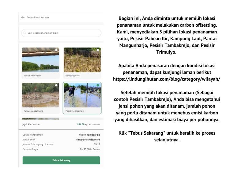 Lokasi penanaman carbon offsetting