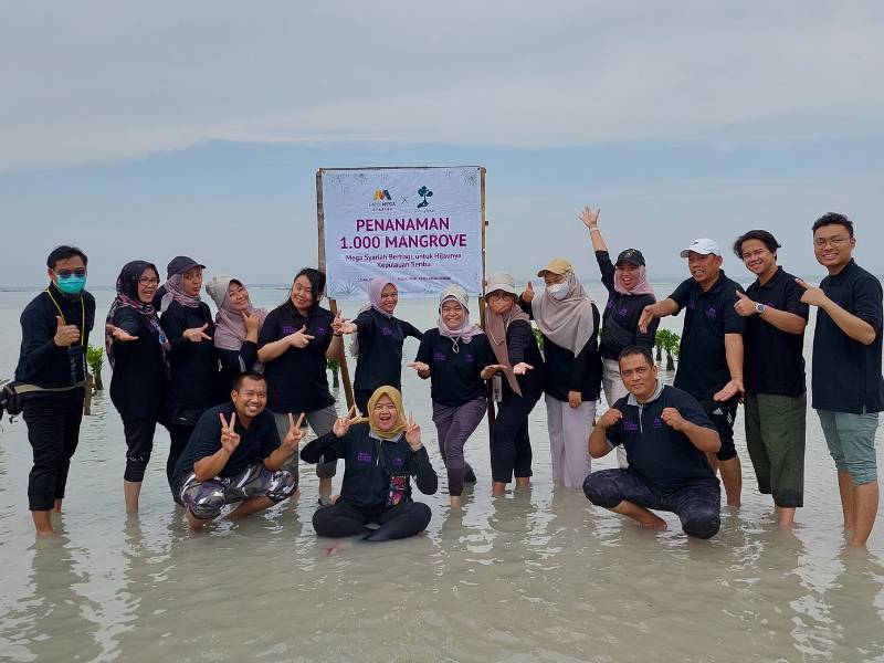 Bank Mega Syariah tanam mangrove di Pulau Pari