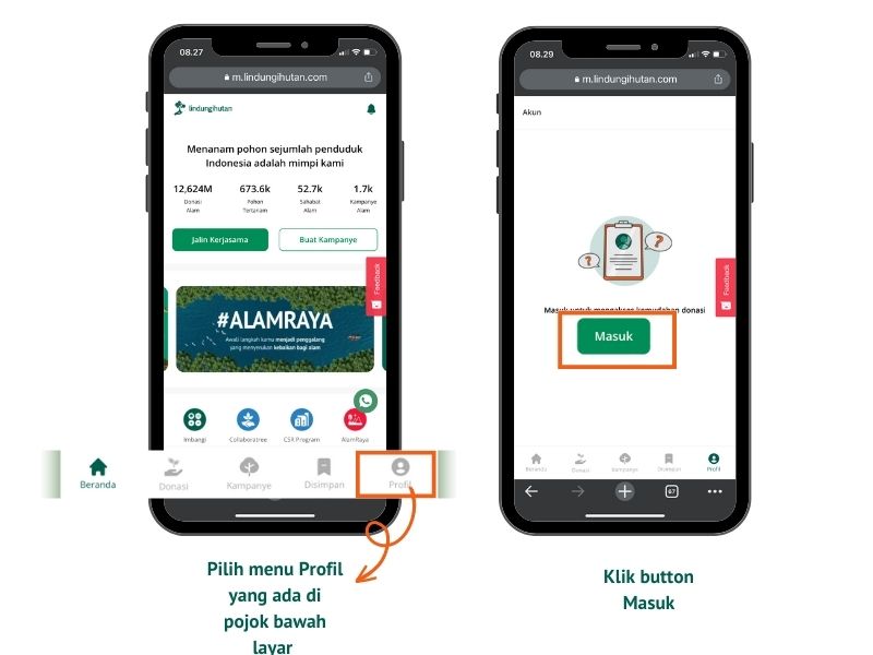 tutorial akses fitur pantau