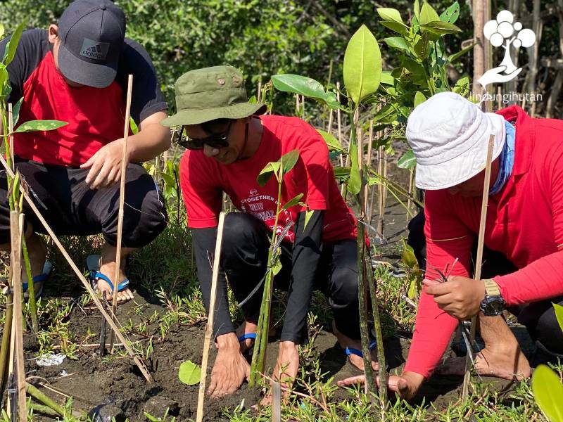 Penanaman mangrove Hino Finance Indonesia