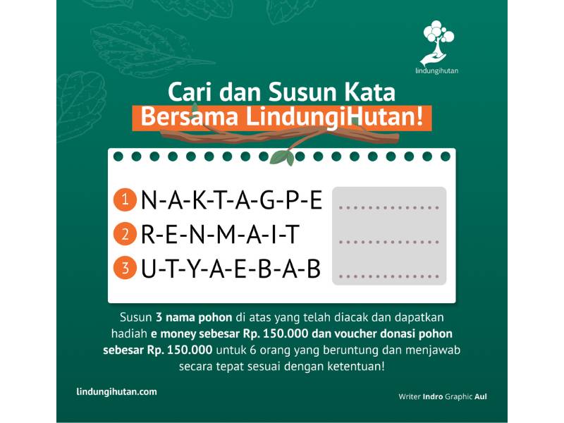 Spesial Perayaan HUT RI ke-78: Ikuti Kuis Berhadiah di LinkedIn LindungiHutan 82 Kuis berhadiah bersama LindungiHutan