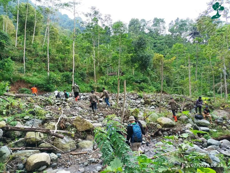 Lokasi penanaman Gunung Sawur Lumajang