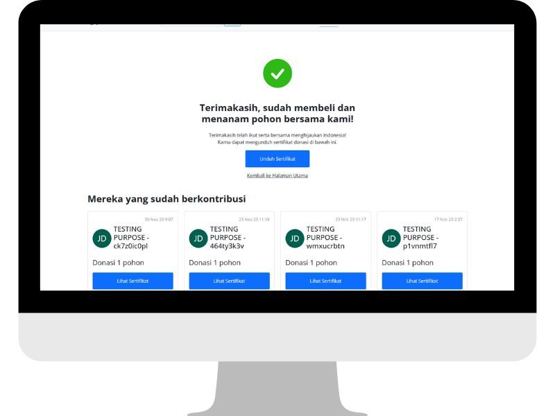 Endpoin konfirmasi donasi