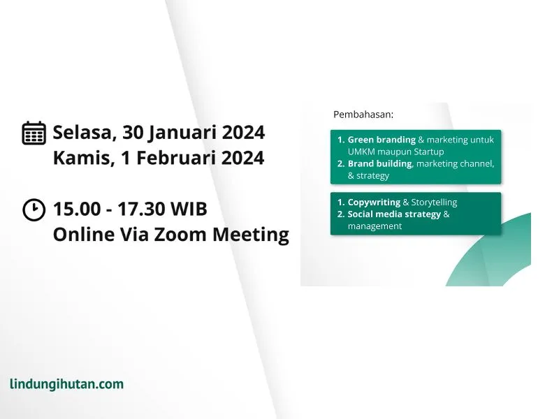 Digital marketing webinar LindungiHutan