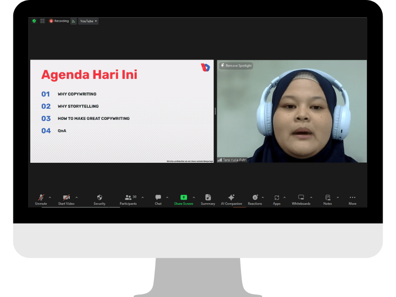 pemateri tiga sesi webinar green skilling
