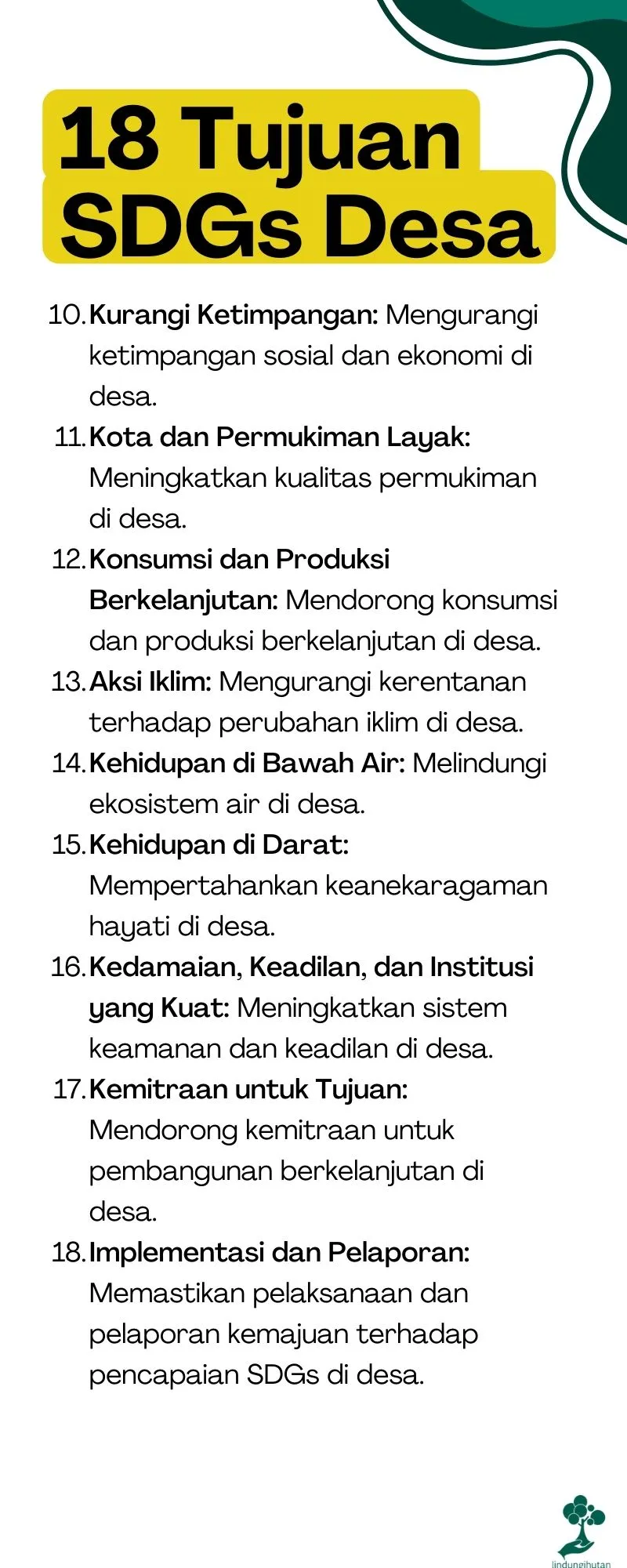 18 Tujuan SDGs Desa, Lengkap dan Jelas! 83 Tujuan SDGs Desa