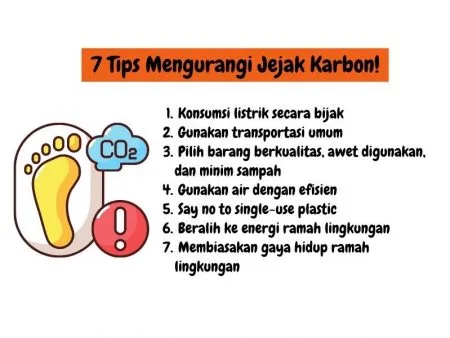 tips menekan carbon footprint