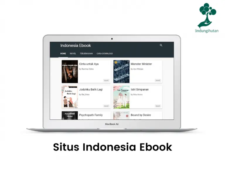 Tampilan situs Indonesia Ebook dalam resolusi desktop komputer Muhammad Nana Siktiyana Blog LindungiHutan 768x576 1
