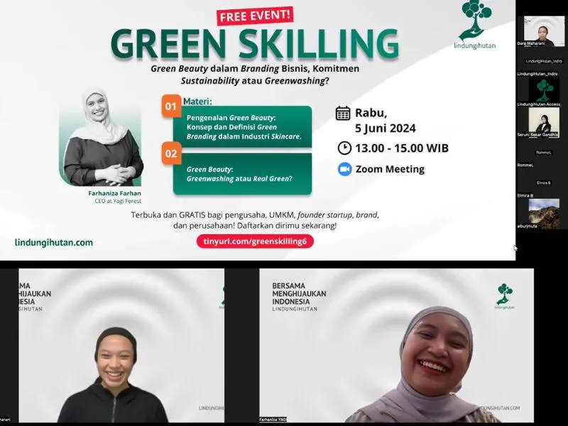 Webinar green beauty LindungiHutan 1