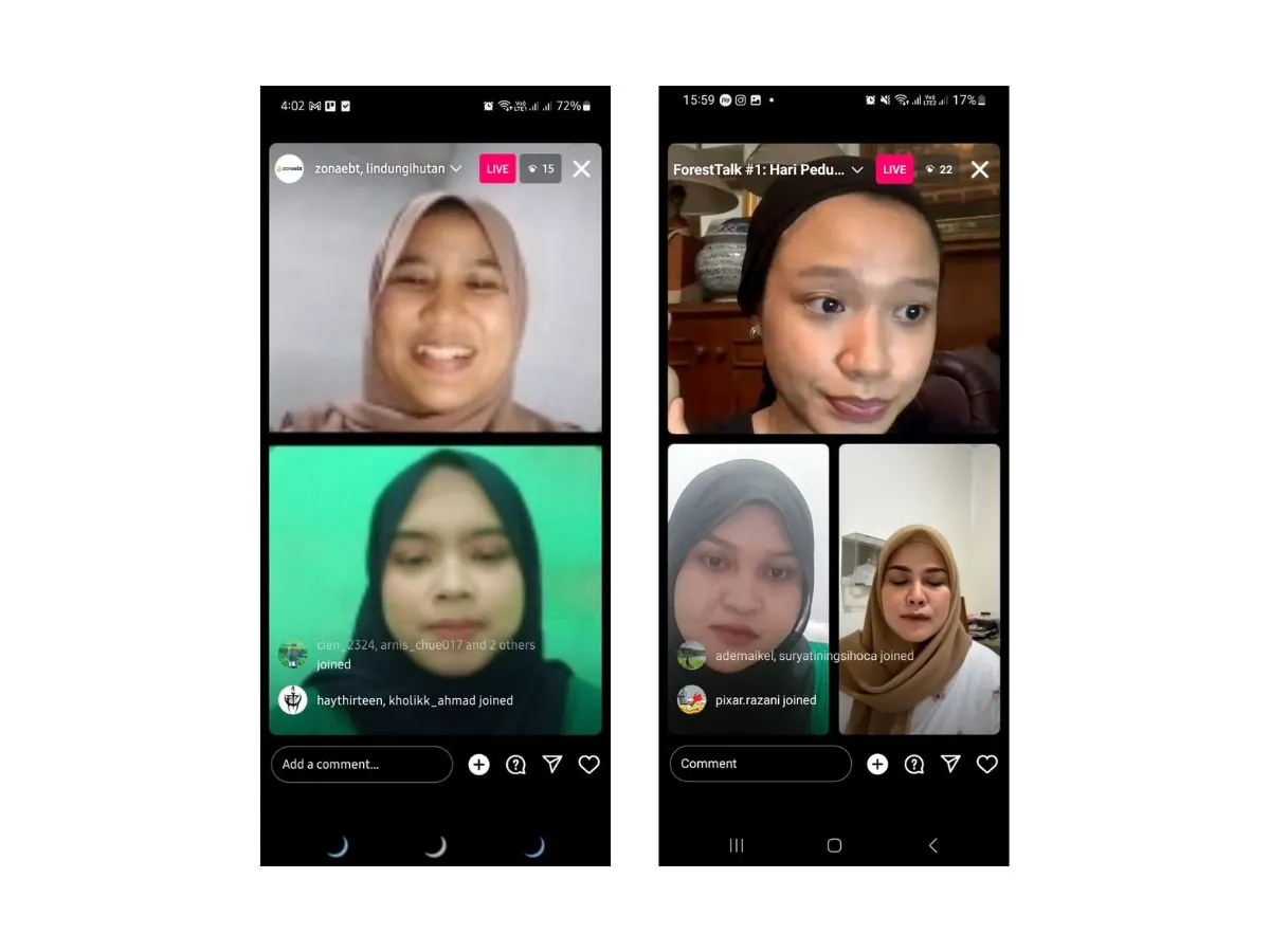 Instagram Live LindungiHutan