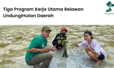 Program kerja relawan LindungiHutan daerah.