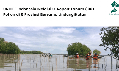 UNICEF Indonesia Melalui U-Report Indonesia Tanam 800+ Pohon di 6 Provinsi Bersama LindungiHutan