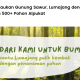 Kerjasama Bumijo dan LindungiHutan untuk proses penghijauan di Gunung Sawur, Lumajang, Jawa Timur.