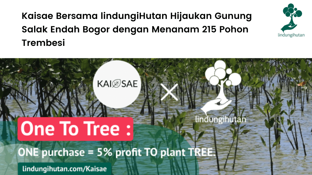 Kaisae Bersama lindungiHutan Hijaukan Gunung Salak Endah Bogor dengan Menanam 215 Pohon Trembesi.