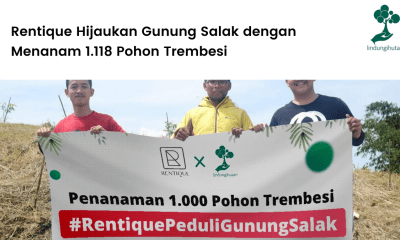 Rentique Hijaukan Gunung Salak dengan Menanam 1.118 Pohon Trembesi.