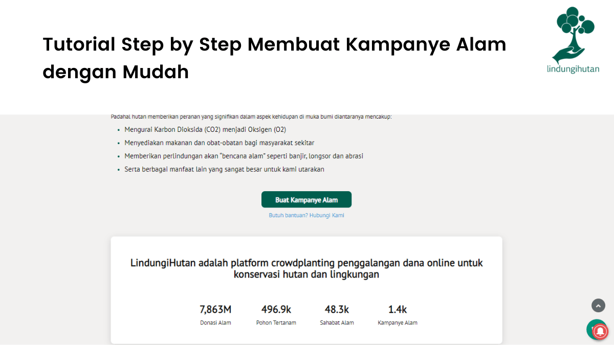 Tutorial Step by Step Membuat Kampanye Alam dengan Mudah.