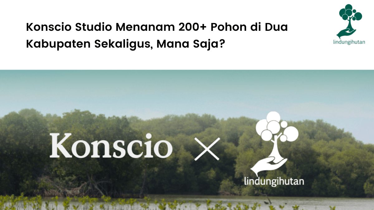 Konscio Studio dan LindungiHutan berkolaborasi jalankan program penghijauan.