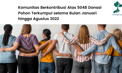 Komunitas berkontribusi atas 5048 donasi pohon selama Januari hingga Agustus.