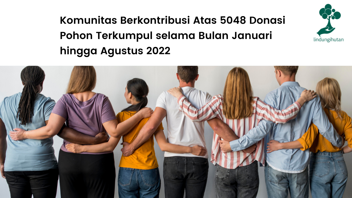 Komunitas berkontribusi atas 5048 donasi pohon selama Januari hingga Agustus.