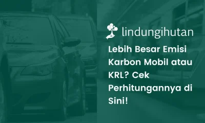 emisi mobil vs KRL