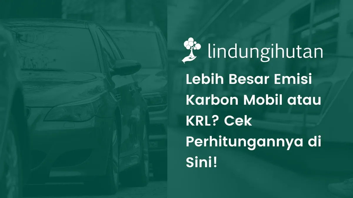 emisi mobil vs KRL