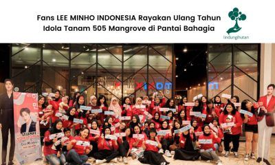 LEE MINHO INDONESIA Menanam Mangrove