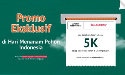 Promo spesial hari menanam pohon.