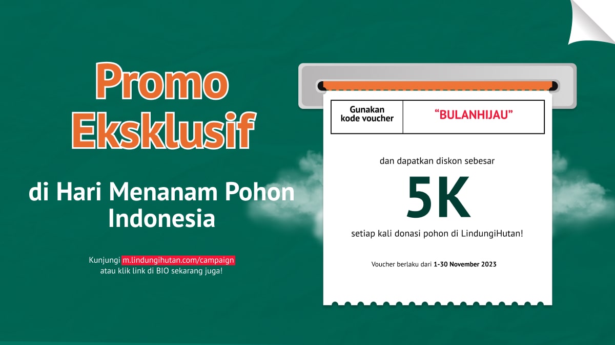 Promo spesial hari menanam pohon.