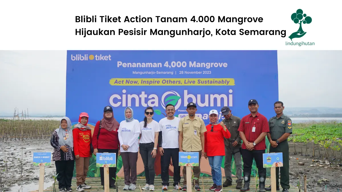 Aksi penghijauan blibli tiket action di demak