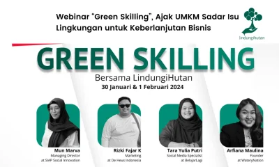 Webinar green skilling oleh LindungiHutan
