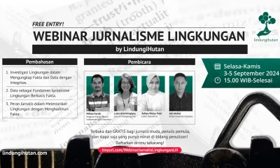 Webinar gratis jurnalistik lingkungan