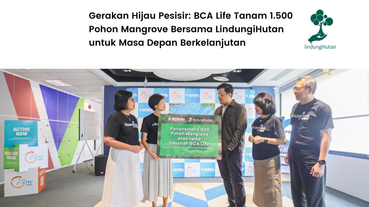 Program ESG penanaman mangrove BCA Life