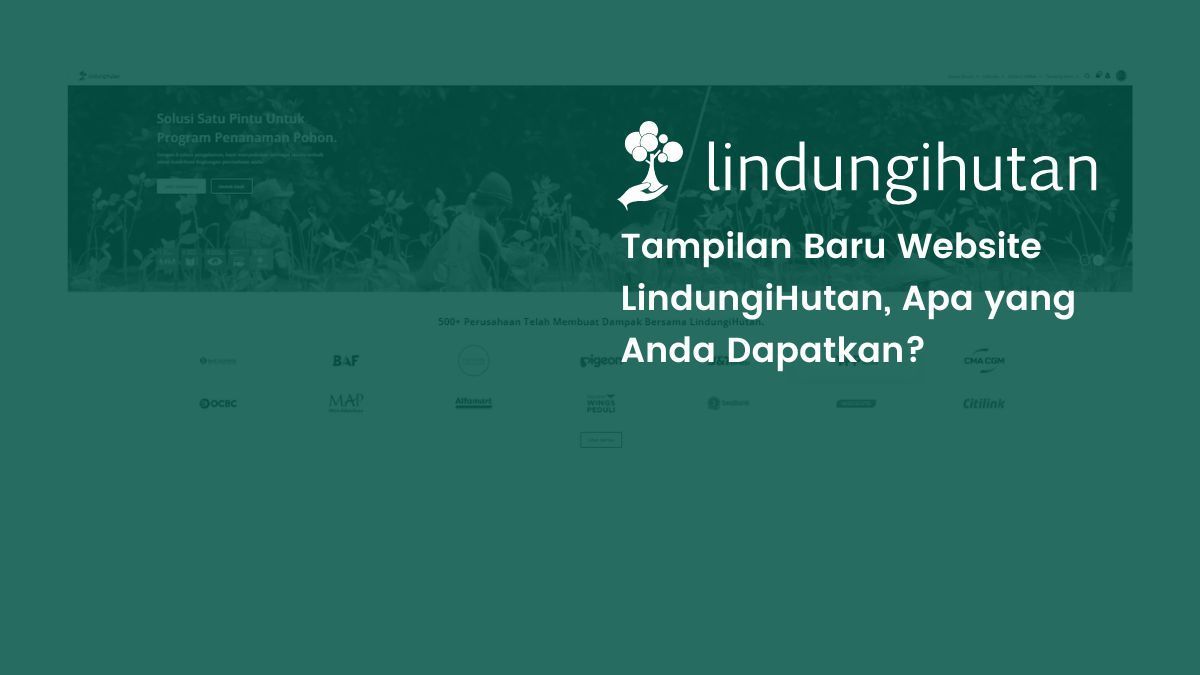 Halaman baru website LindungiHutan