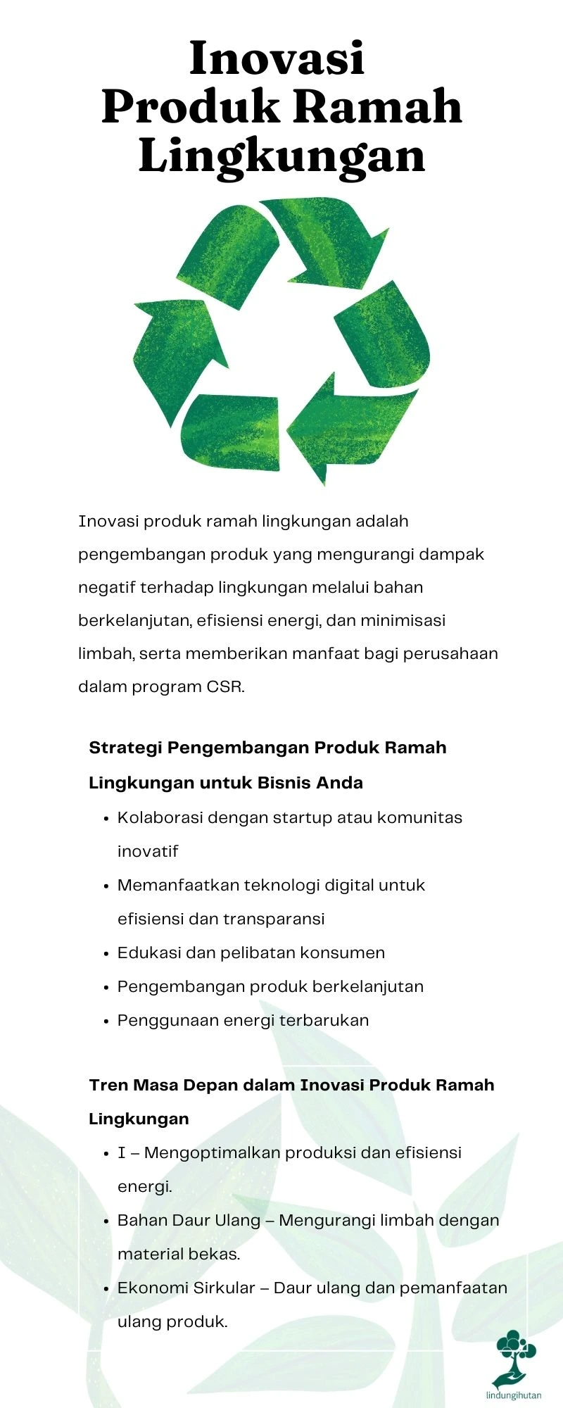 Inovasi produk ramah lingkungan
