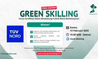 Webinar gratis bersertifikat LindungiHutan