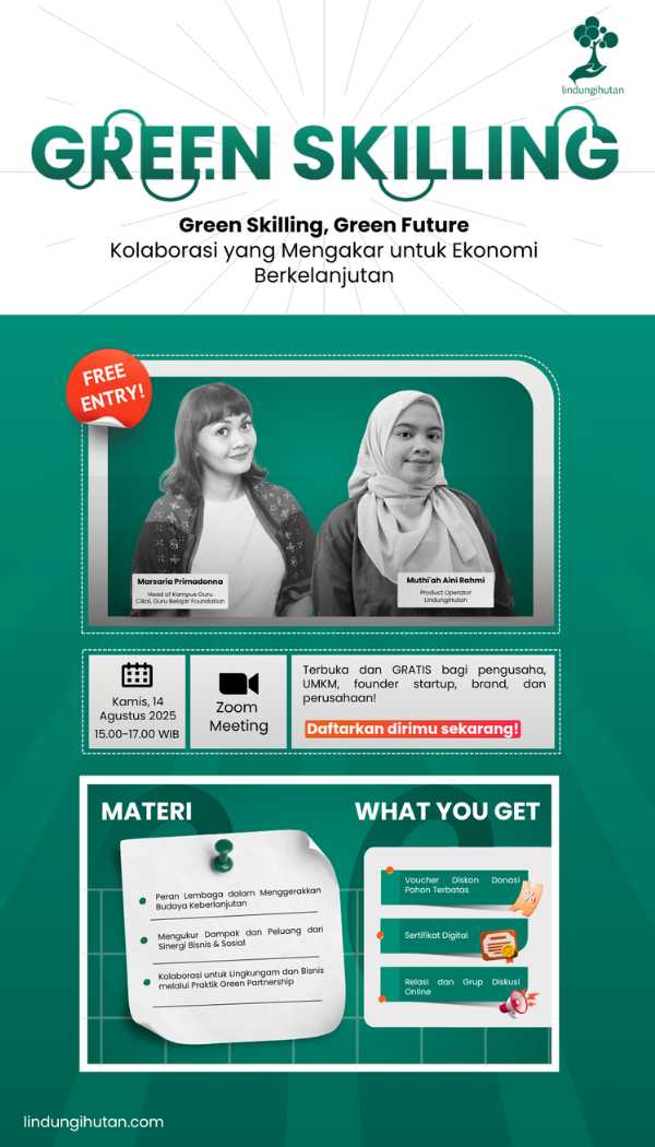 free webinar green skillling 23 lindungihutan