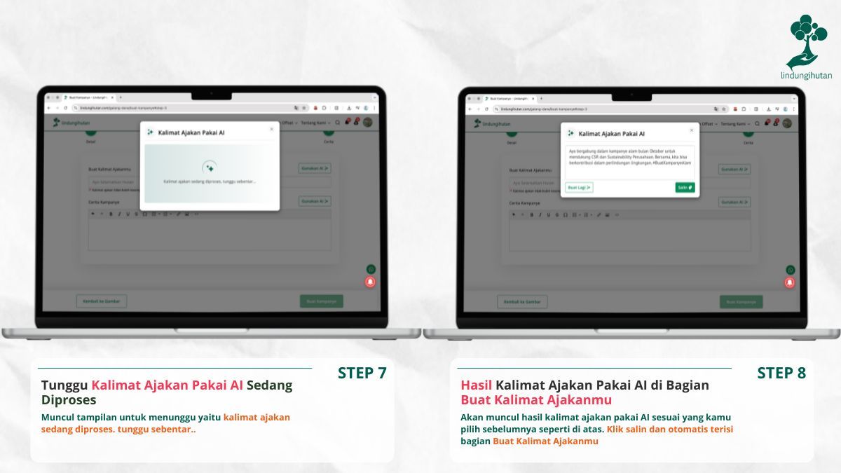 buat kampanye alam fitur ai