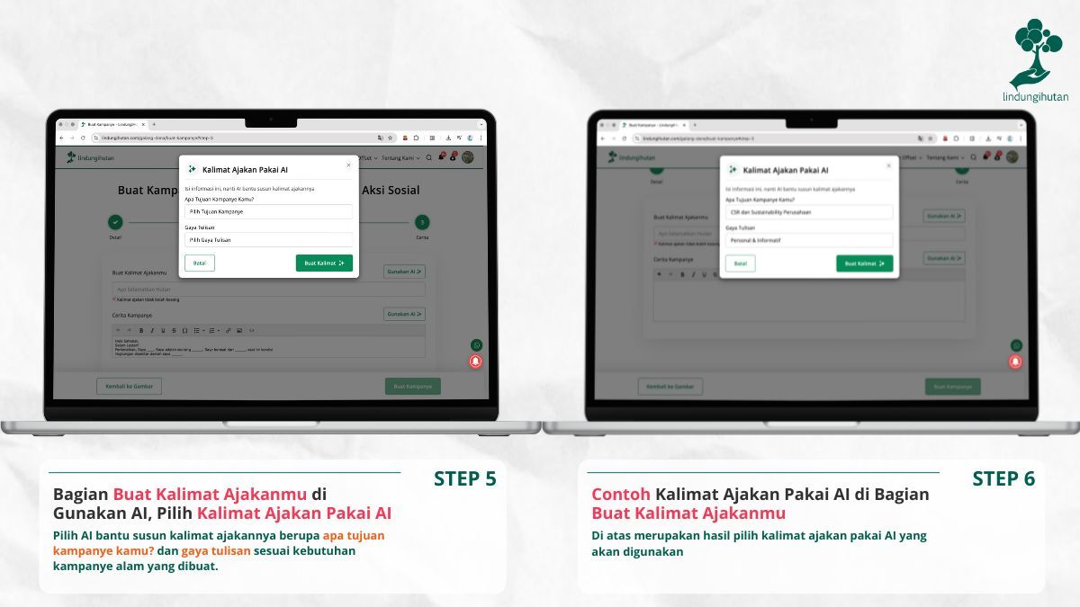 fitur ai lindungihutan kampanye alam