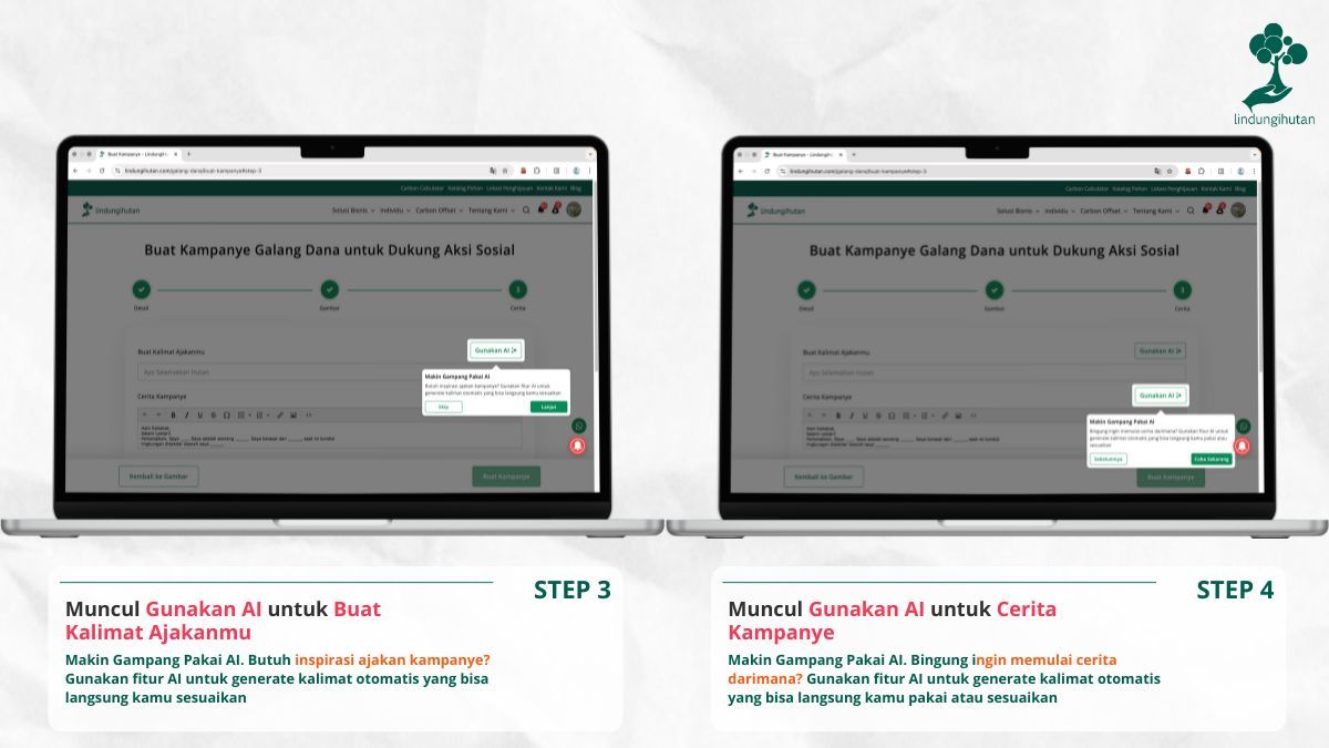 fitur ai lndungihutan kampanye