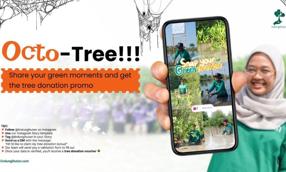 voucher donasi pohon octo-tree lindungihutan