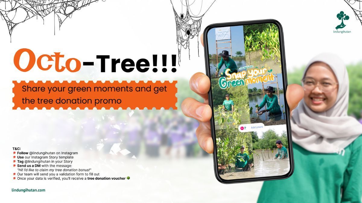 voucher donasi pohon octo-tree lindungihutan