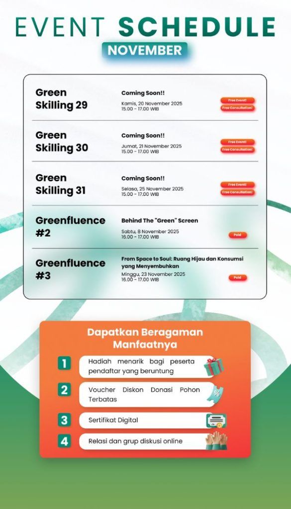 daftar event green skilling