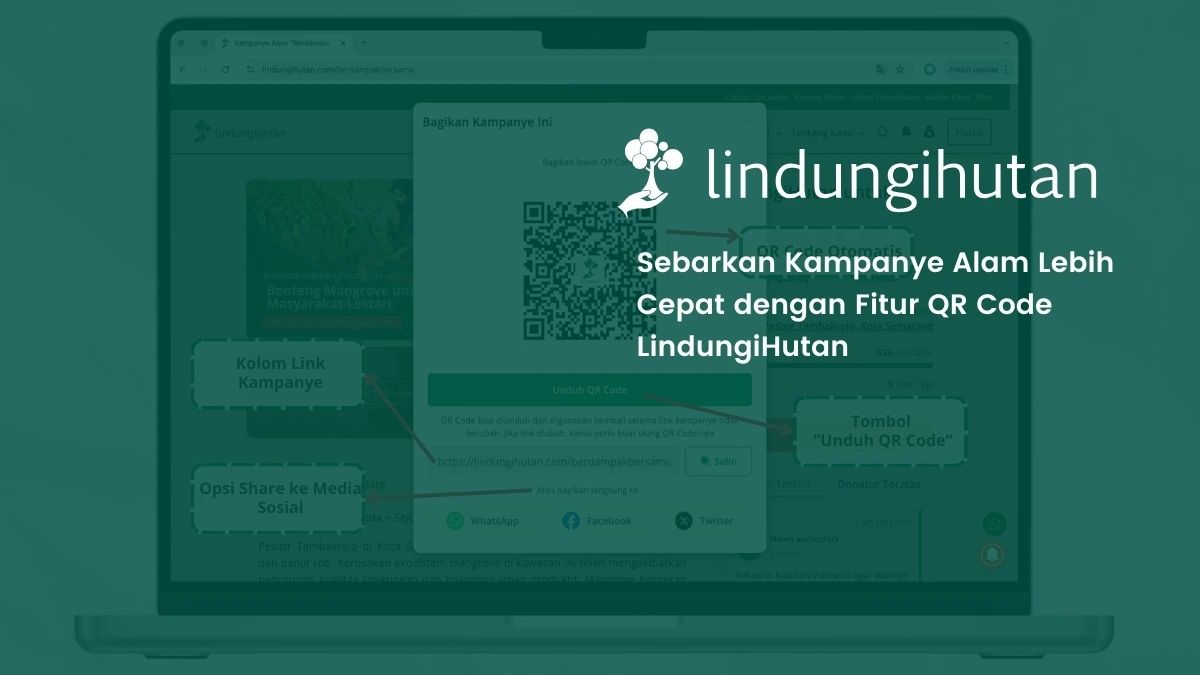 buat qr code lindungihutan kampanye alam