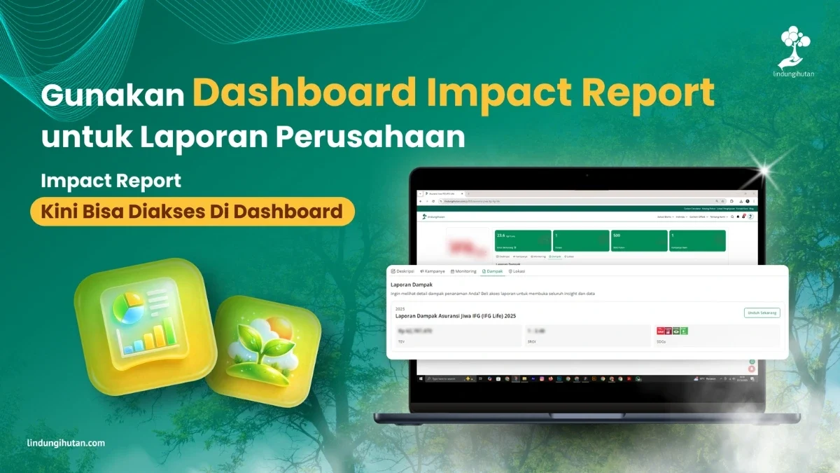 dashboard impact report lindungihutan